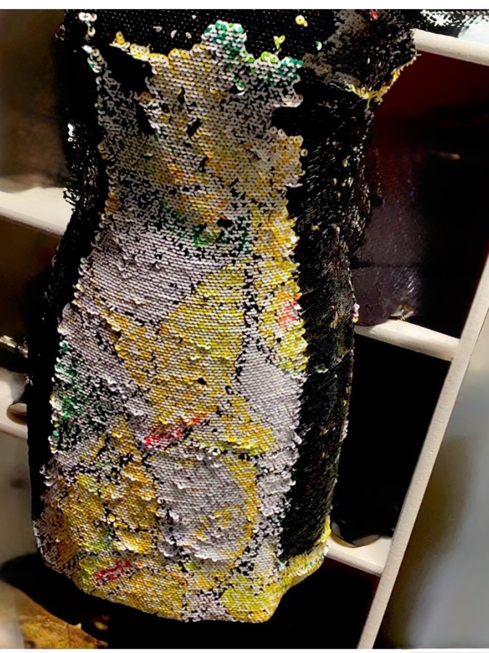 RUNWAY AUTHENTIC ESCADA SEQUINED MINI DRESS Size 36 size 6